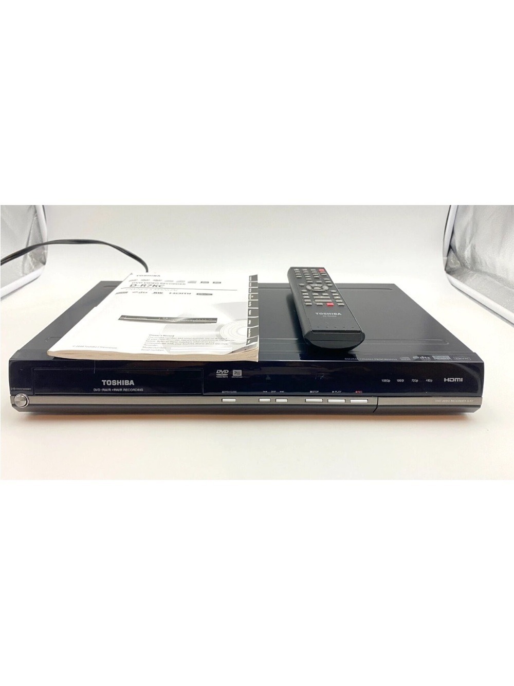 Toshiba D-R7 HDMI 1080p DVD Video Recorder Player With Remote & Manual